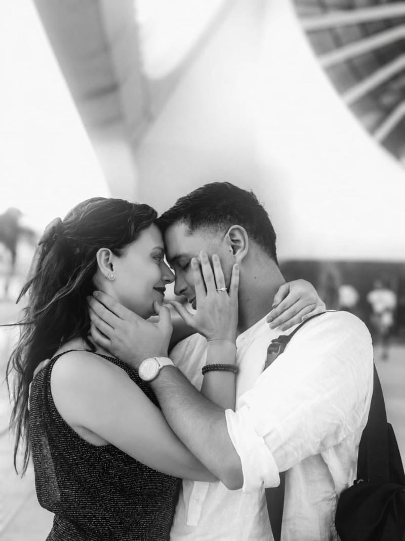 Peka Parra junto a su pareja | Instagram