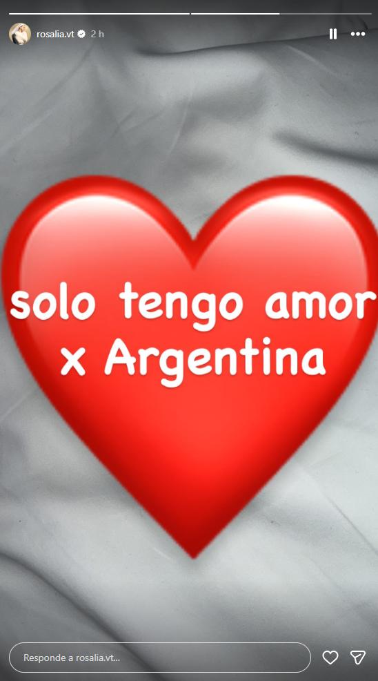 Rosalía se disculpa con sus fanáticos argentinos | Instagram