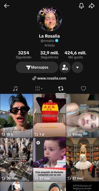 Repost de Rosalía | TikTok