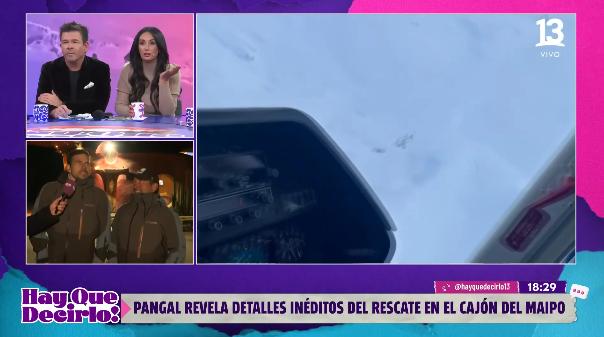 Pangal Andrade revela detalles del rescate en el Cajón del Maipo.