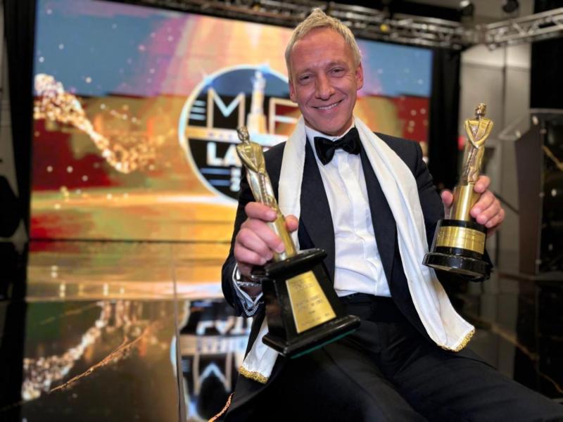 Martín Cárcamo en los Premios Martín Fierro Latino 2025