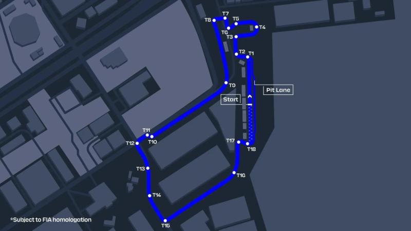 El circuito del E-Prix de Tokio en la Fórmula E