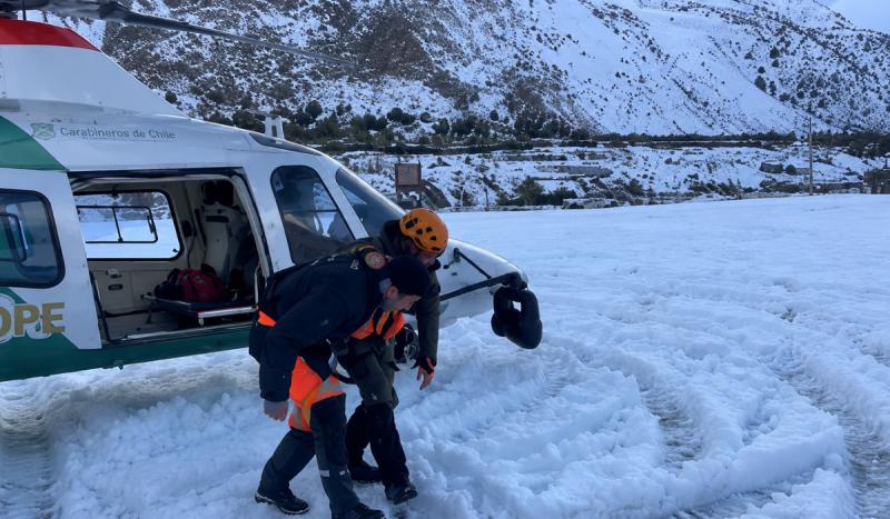 Rescate en el Cajón del Maipo - Foto de archivo.
