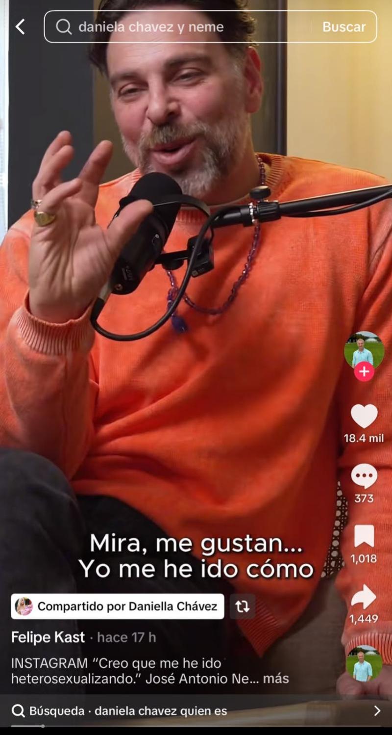 Daniella Chávez reacciona a declaraciones de Neme | Tiktok