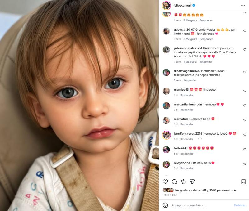 Comentarios en post de Felipe Camus | Instagram