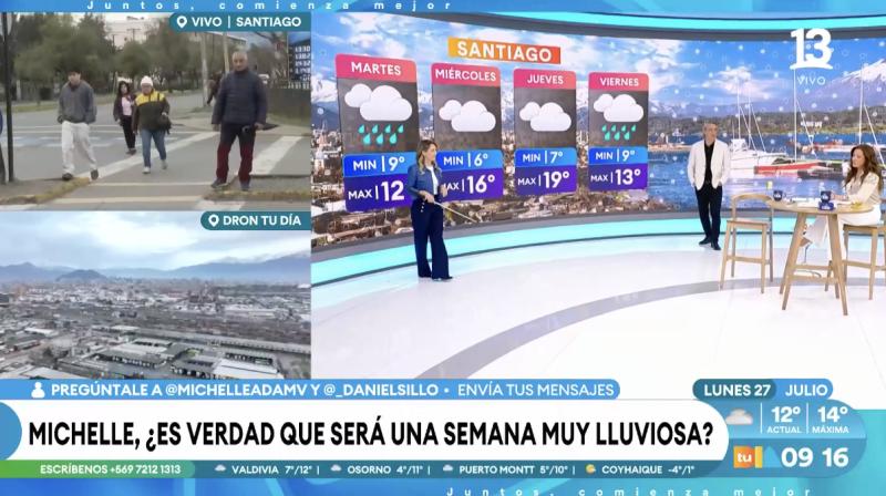 Nuevo sistema frontal llegará a la región Metropolitana.
