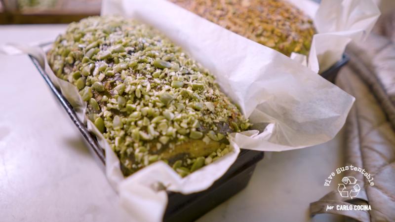 Pan de molde bicolor con matcha / 13C
