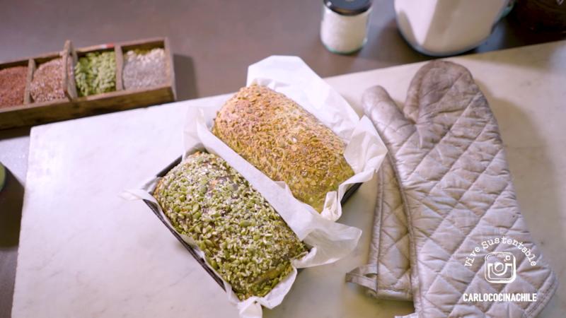 Pan de molde bicolor con matcha / 13C