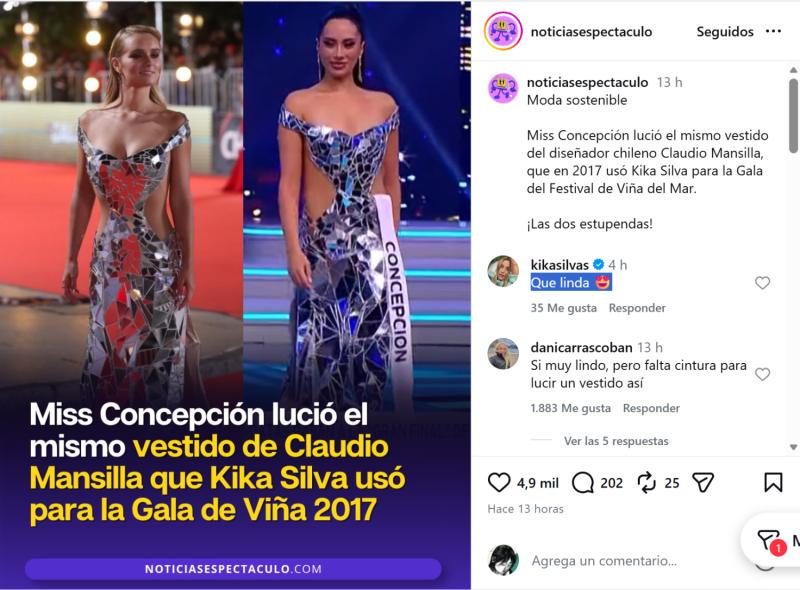 Comentario de Kika Silva | Instagram
