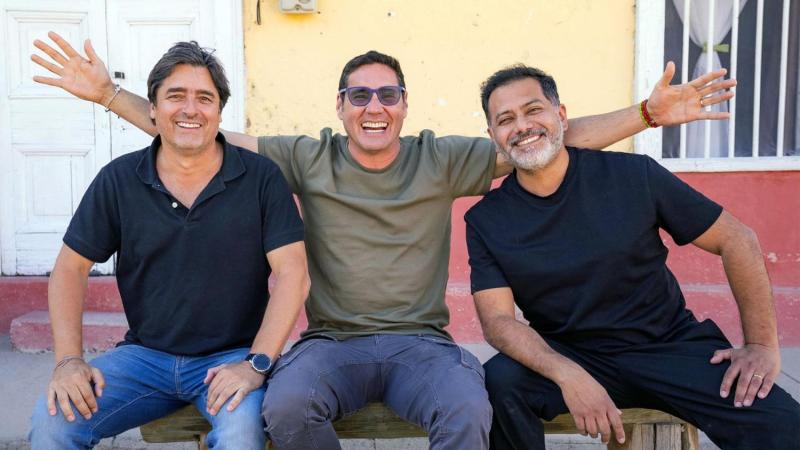Pedro Ruminot, Pancho Saavedra y Jorge Zabaleta en "Socios por Chile"