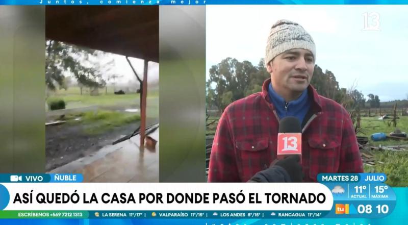 Tornado en el Ñuble / Canal 13