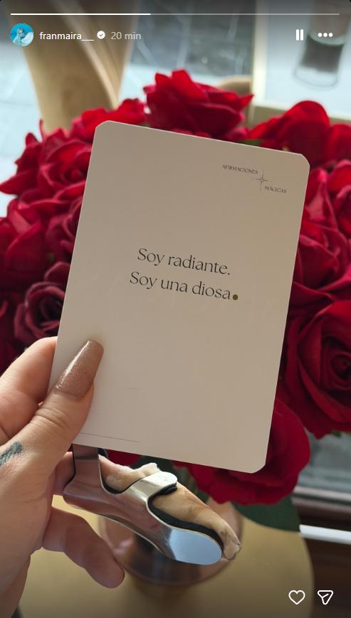 Fran Maira mostró cómo quedó tras la agresión | Instagram