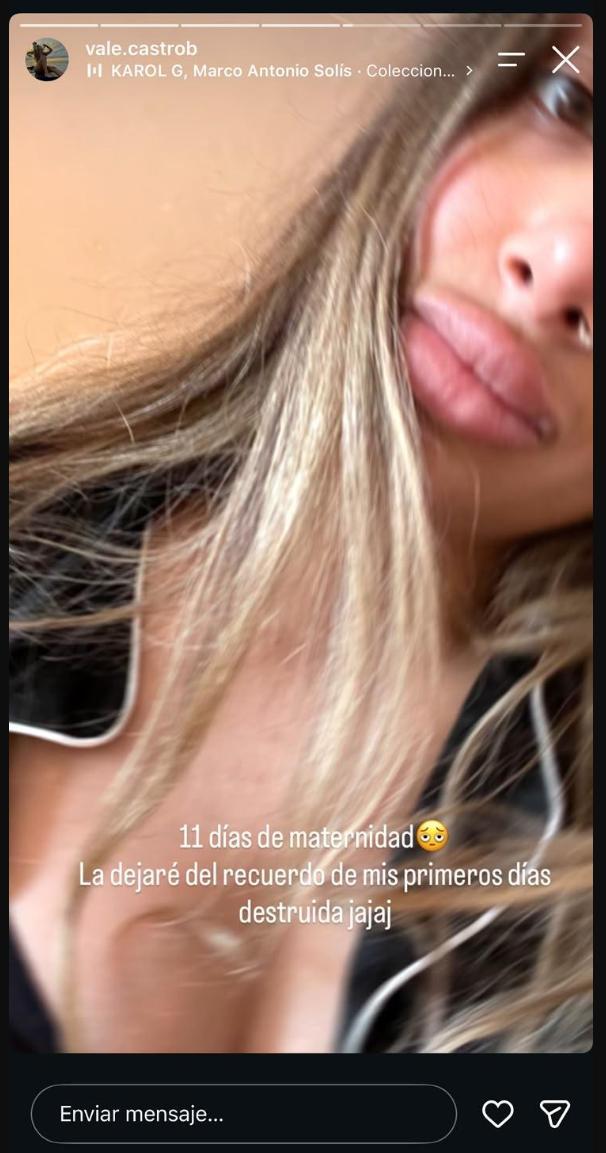 Valentina Castro confirmó el nacimiento de su hija con Jean Paul Pineda | Instagram