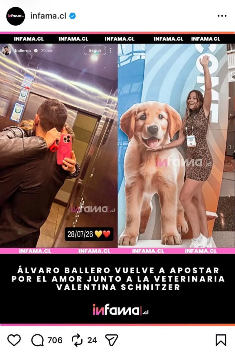 Infama revela identidad de la supuesta nueva pareja Álvaro Ballero - Instagram