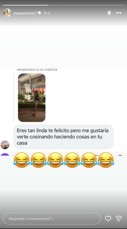 El desubicado mensaje que recibió Maura Rivera | Instagram
