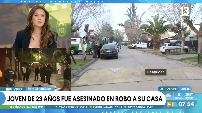 Huechuraba: joven de 23 años fue asesinado en robo a su casa.