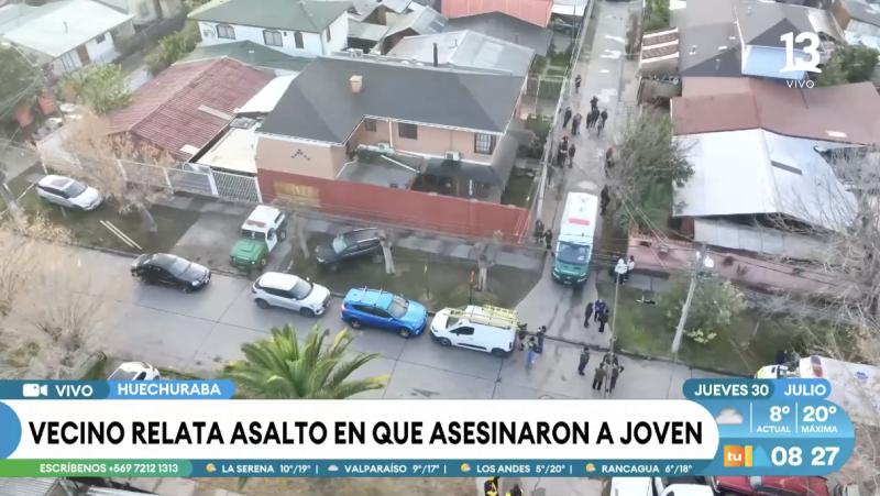 Huechuraba: nuevos antecedentes sobre el crimen de joven de 23 años.