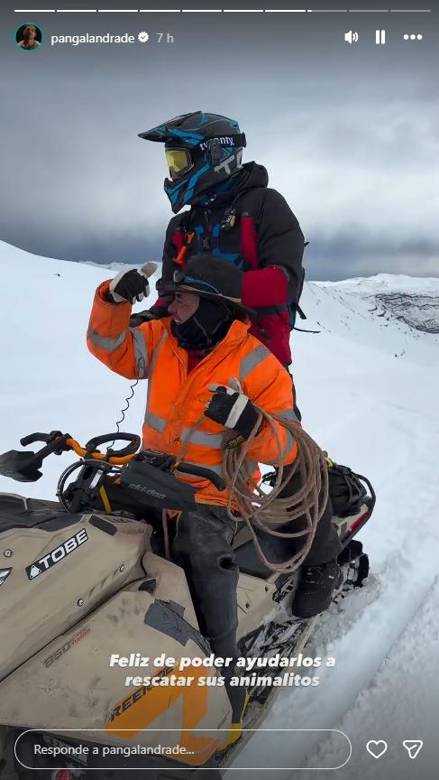 Nuevo rescate de Pangal Andrade en el Cajón del Maipo | Instagram