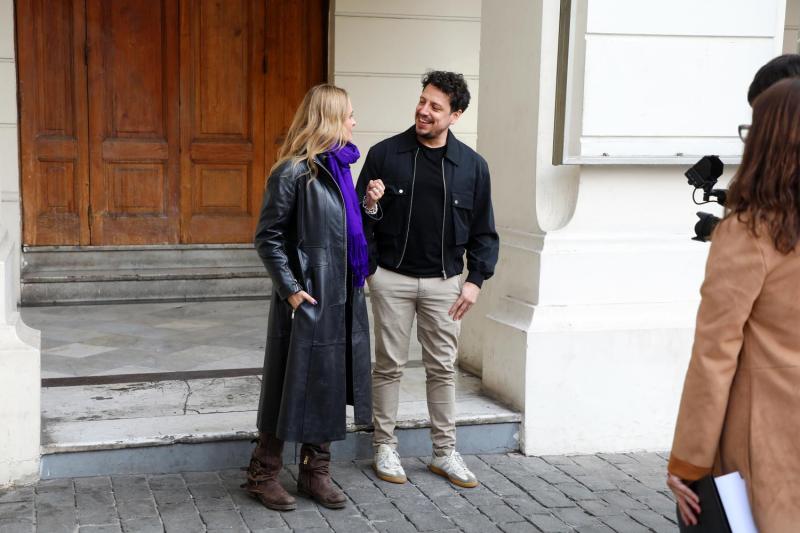 Paolo Bortolameolli y Nicole en Agenda Hoy / 13C