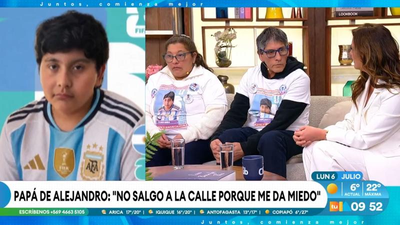 Los padres de Alejandro en "Tu Día"