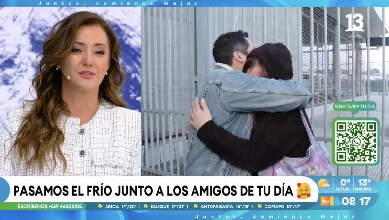 Televidente de Tu Día se emociona al hablar con Rodrigo Pérez y Priscilla Vargas.