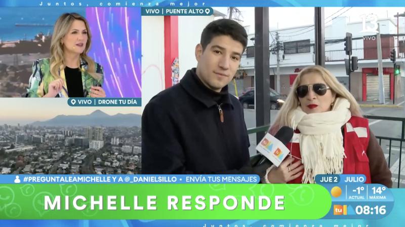 Michelle Adam cuenta a qué hora comienzan las lluvias este fin de semana.