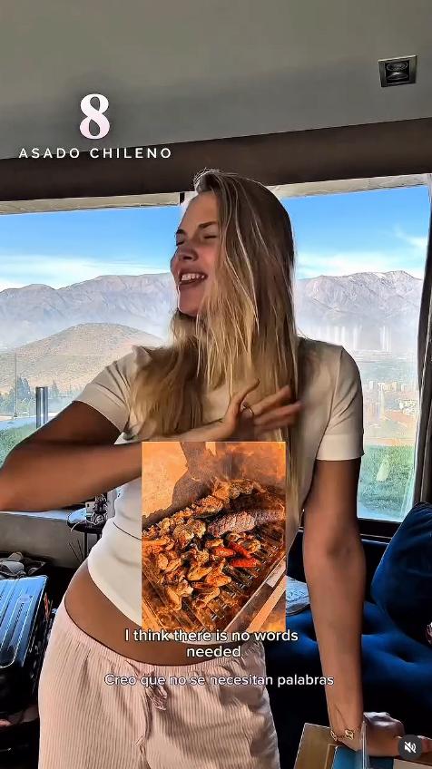 El asado fue el plato que mejor puntuación le dio | Instagram