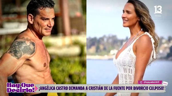 Angélica Castro demanda a Cristián de la Fuente.