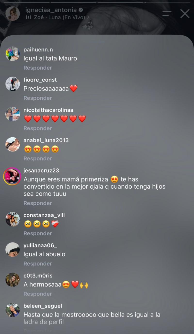 REACCIONES A IMAGEN DE IGNACIA ANTONIA CON SU HIJA | Instagram