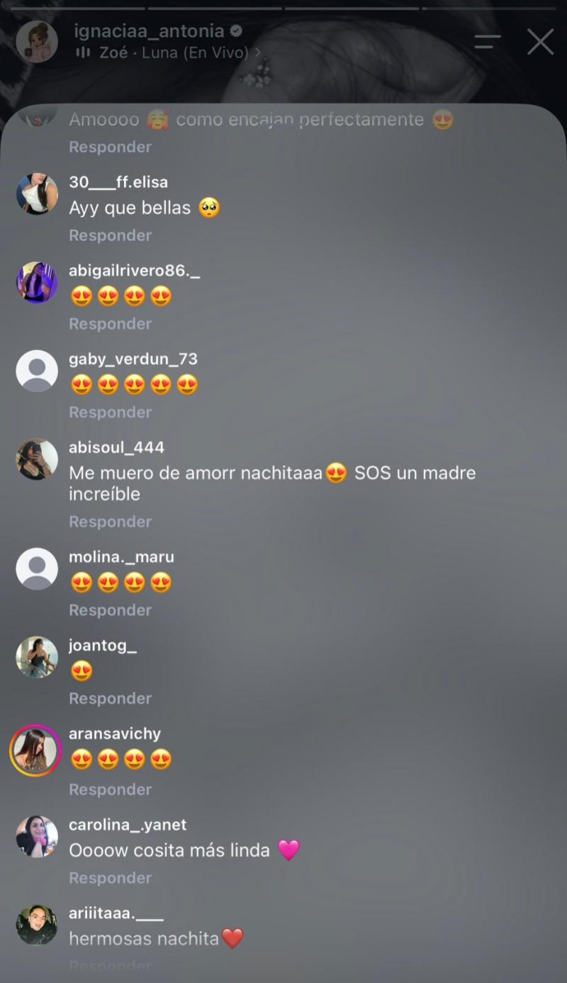 REACCIONES A IMAGEN DE IGNACIA ANTONIA CON SU HIJA | Instagram
