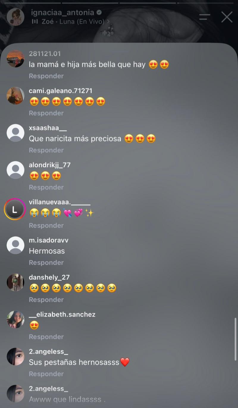 REACCIONES A IMAGEN DE IGNACIA ANTONIA CON SU HIJA | Instagram
