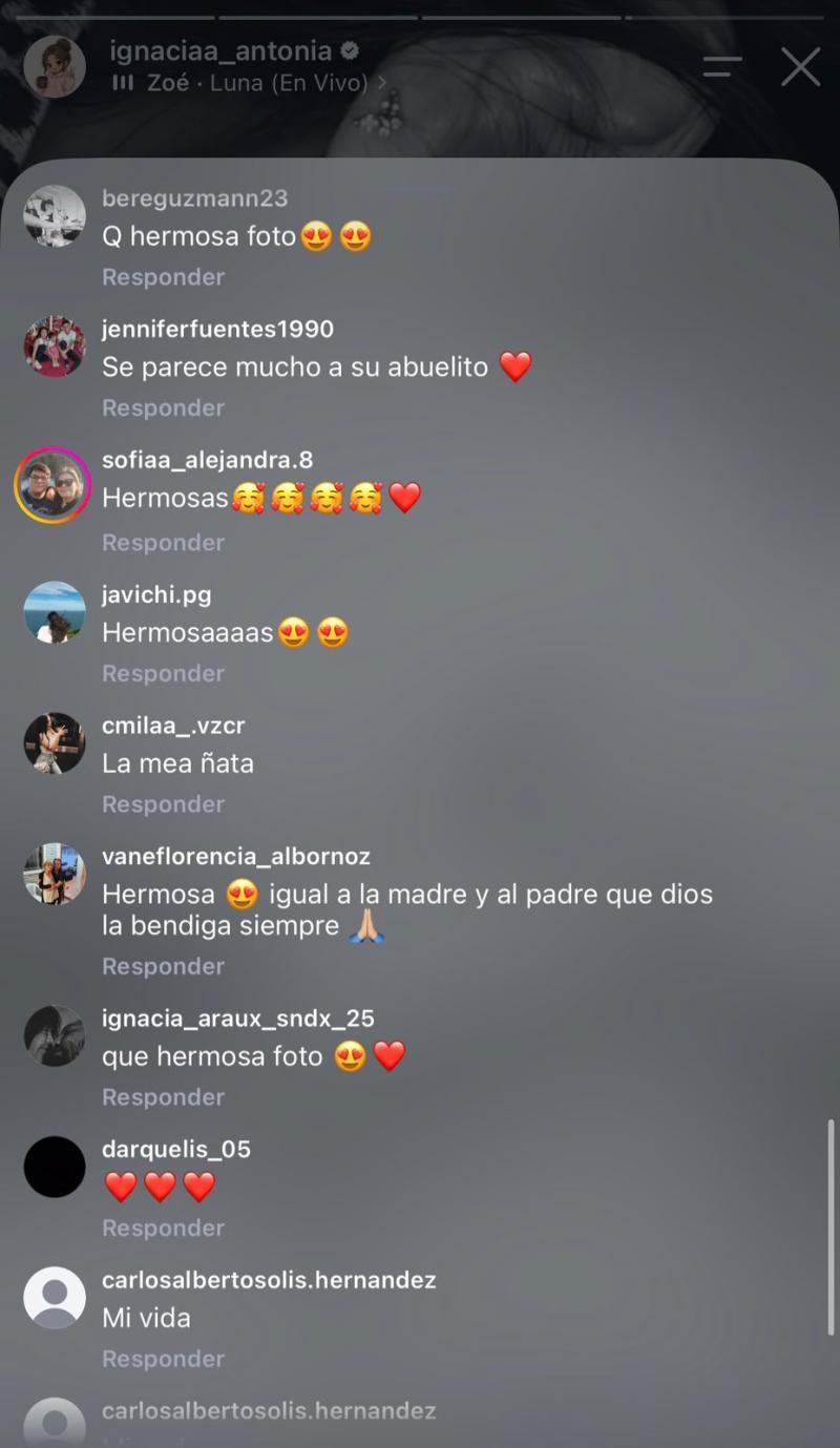 REACCIONES A IMAGEN DE IGNACIA ANTONIA CON SU HIJA | Instagram