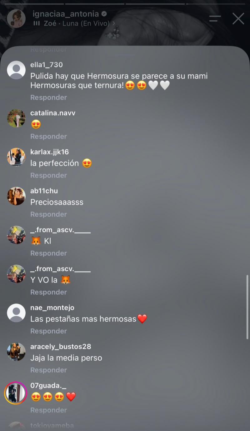 REACCIONES A IMAGEN DE IGNACIA ANTONIA CON SU HIJA | Instagram