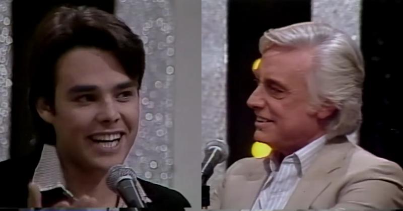 Fernando Kliche y su papá Walter estuvieron en Sábados Gigantes (1982)