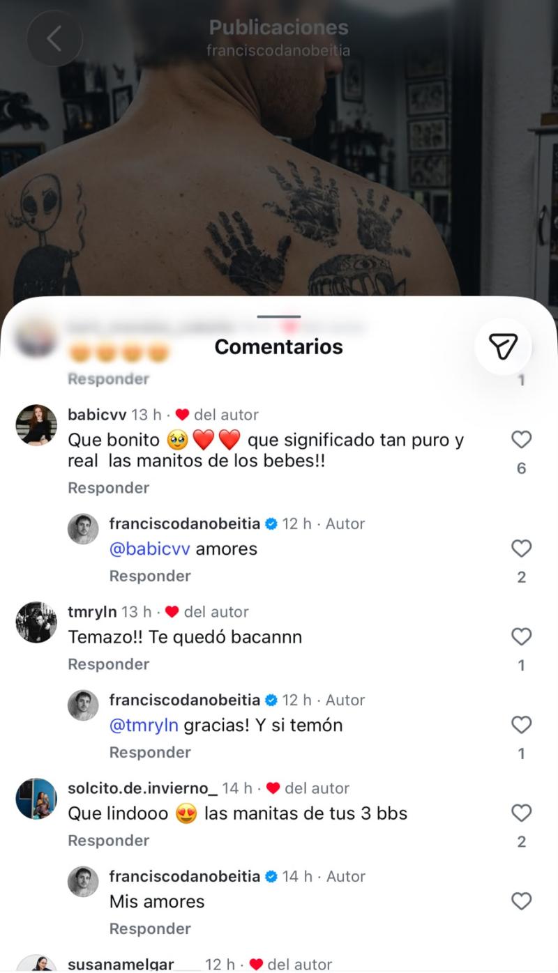 Comentarios en post de Francisco Dañobeitía | Instagram
