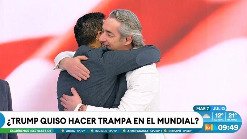 El reencuentro de José Luis Repenning y Priscilla Vargas con viejo amigo