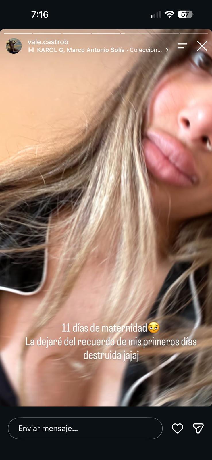 Valentina Castro confirmó el nacimiento de su hija con Jean Paul Pineda | Instagram
