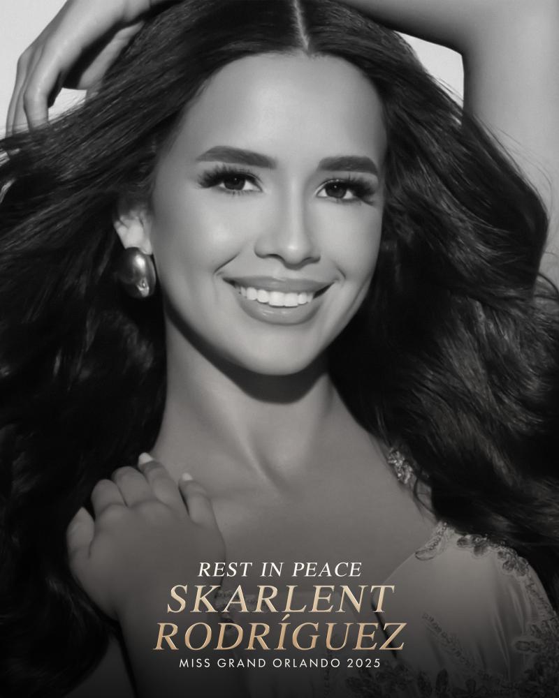 𝗠𝗶𝘀𝘀 𝗚𝗿𝗮𝗻𝗱 𝗜𝗻𝘁𝗲𝗿𝗻𝗮𝘁𝗶𝗼𝗻𝗮𝗹 publica comunicado por muerte de Skarlent Rodríguez | Instagram