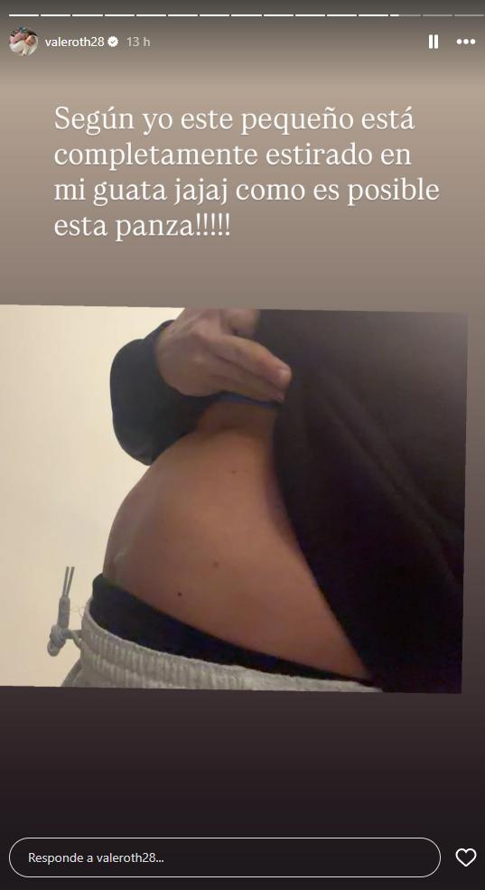 Vale Roth muestra cómo ha avanzado su embarazo | Instagram