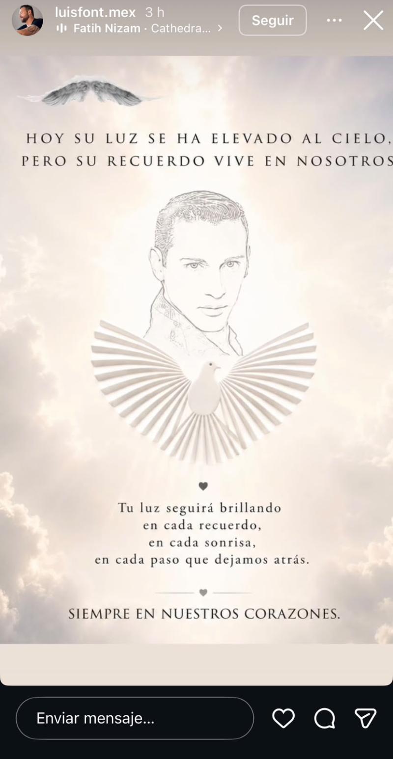 Luis Font se despide de Manuel Arjona, icónico integrante de Locomía - Instagram