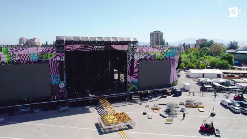 Vista de escenarios de Lollapalooza. 13C.