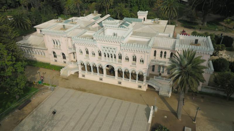 Vista aérea de Palacio Vergara. 13C.
