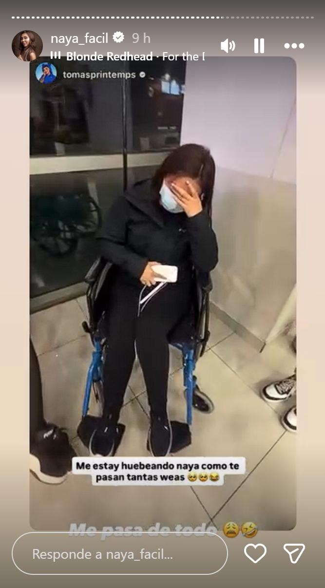 Naya Fácil se muestra en urgencias tras problema en su ojo | Instagram