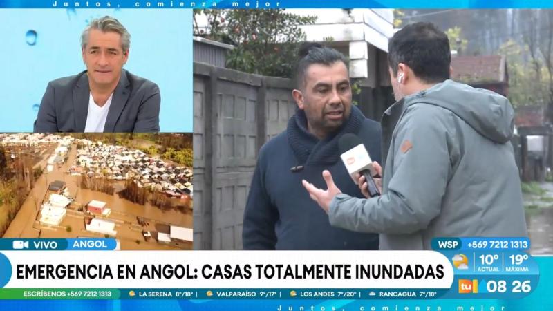 Vecino de Angol se quiebra al hablar de estragos en su casa por inundaciones
