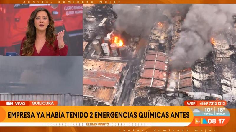 El descontento de José Luis Repenning y Priscilla Vargas por testimonio de trabajador de empresa cercana a incendio en Quilicura