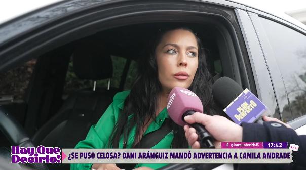 Daniela Aránguiz se refiere a Camila Andrade.