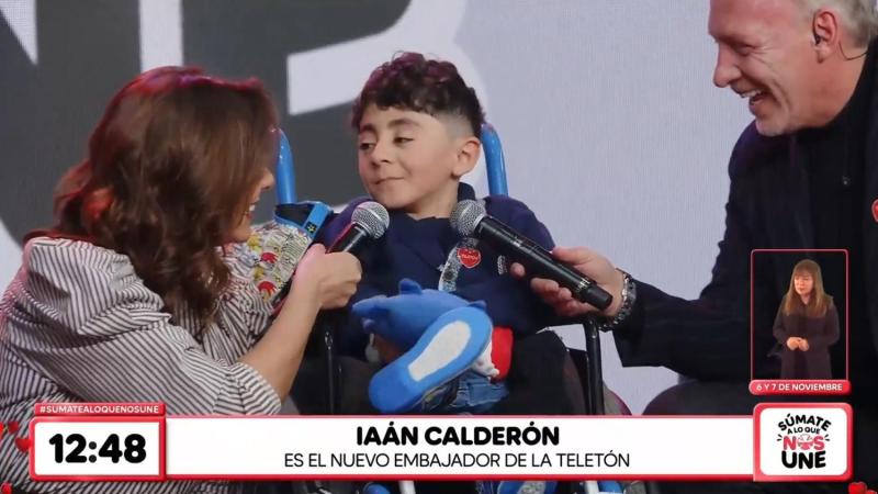 Iaán Calderón, el niño embajador de la Teletón 2026