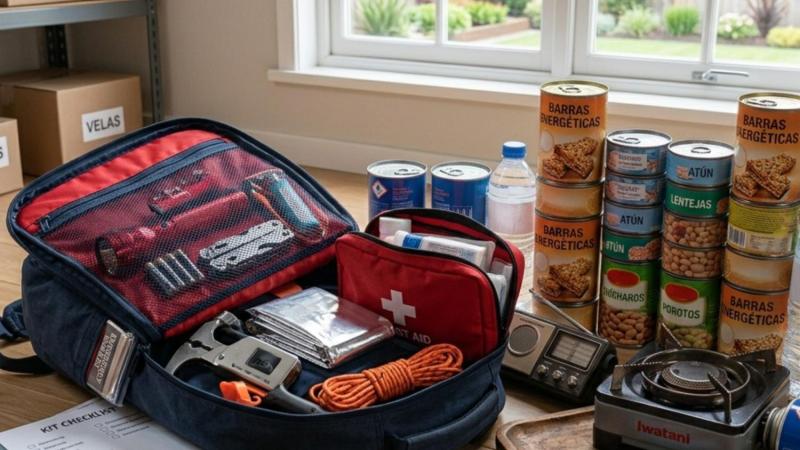 Kit de emergencia - Foto creada con IA