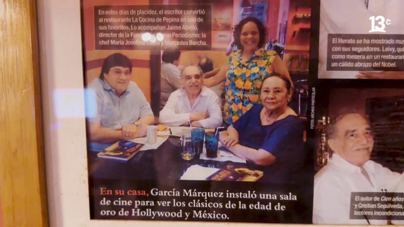 Gabriel García Márquez en restaurante La Cocina de Pepita.