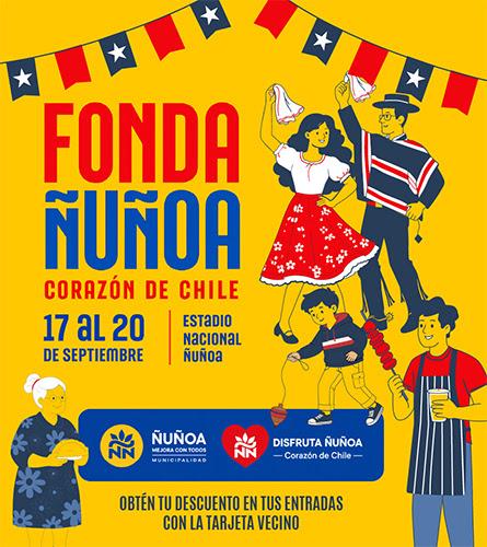 Fonda en Ñuñoa para el mes de septiembre.